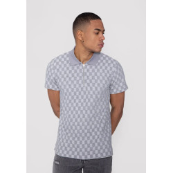 Polo damier frilivin gris...