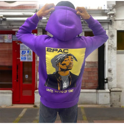 Sweat capuche 2pac brodé